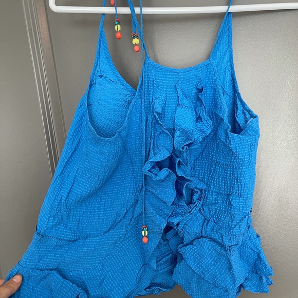 Rebecca Taylor royal blue camisole top spaghetti - Picture 4 of 8